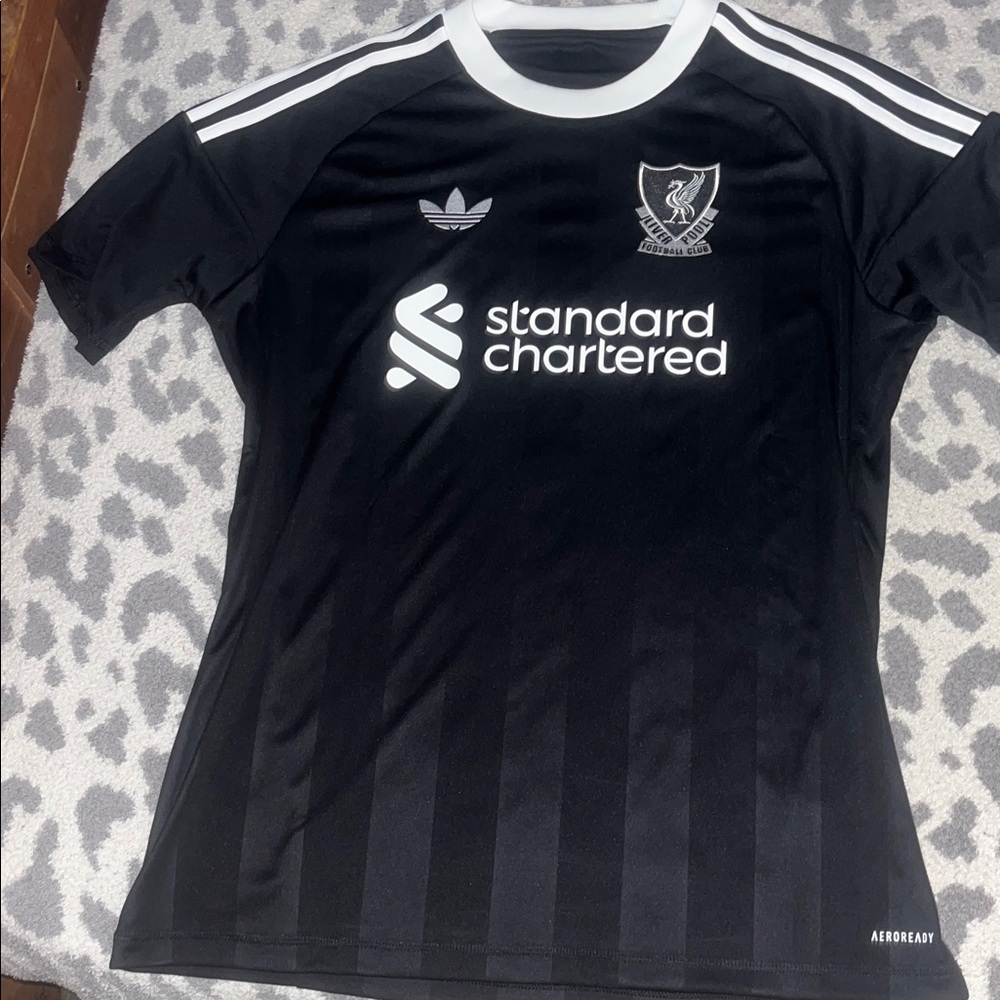 Adidas liverpool Black and White Soccer Jersey